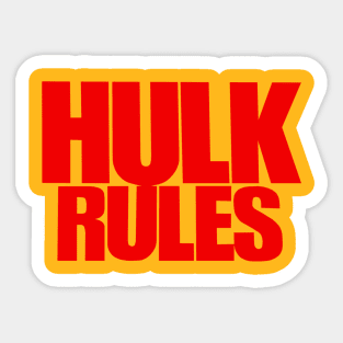 Hulk Hogan - Hulk Rules - Wrestling Sticker